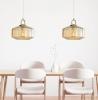 CLARISE AMBER Geometric Glass Pendant